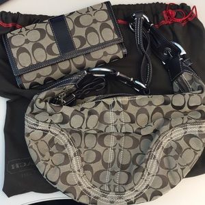 Coach purse & trifold wallet